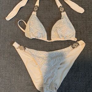 ❌ Trade❌ Dolcessa Ivory Frost Bikini Set